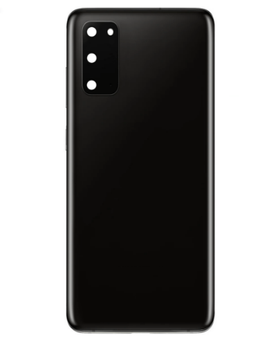 Picture of Back Glass with Camera Lens and Adhesive for Galaxy S20 (NO LOGO) (COSMIC BLACK)
