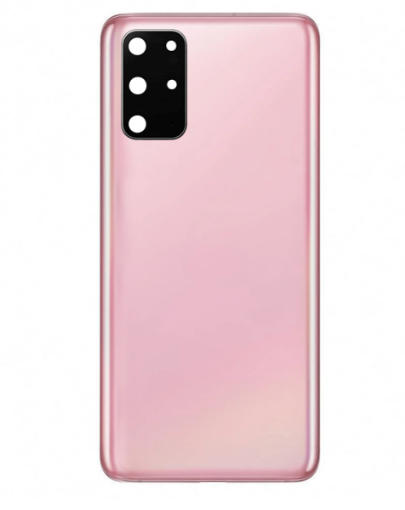 Picture of Back Glass with Camera Lens and Adhesive for Galaxy S20 Plus (NO LOGO) (CLOUD PINK)