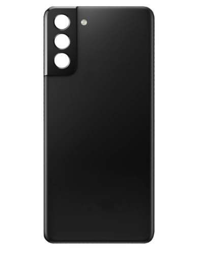 Picture of Back Glass with Camera Lens and Adhesive for Galaxy S21 Plus (NO LOGO) (PHANTOM BLACK)