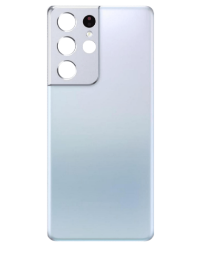 Picture of Back Glass with Camera Lens and Adhesive for Galaxy S21 Ultra (NO LOGO) (PHANTOM SILVER)