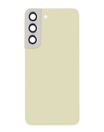 Picture of Back Glass with Camera Lens and Adhesive for Galaxy S22 (NO LOGO) (CREAM)