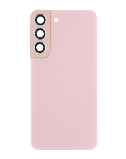 Picture of Back Glass with Camera Lens and Adhesive for Galaxy S22 (NO LOGO) (PINK GOLD)