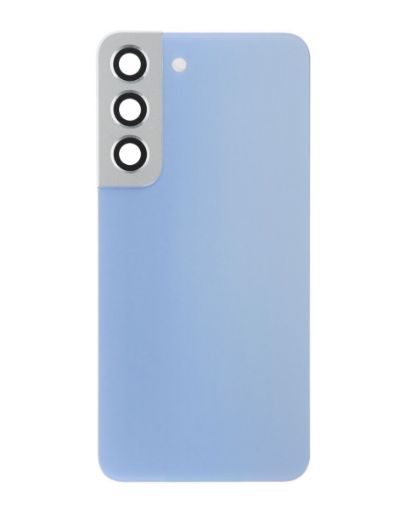 Picture of Back Glass with Camera Lens and Adhesive for Galaxy S22 (NO LOGO) (SKY BLUE)