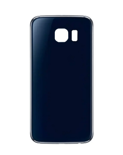 Picture of Back Glass with Camera Lens and Adhesive for Galaxy S6 (NO LOGO) (BLACK)