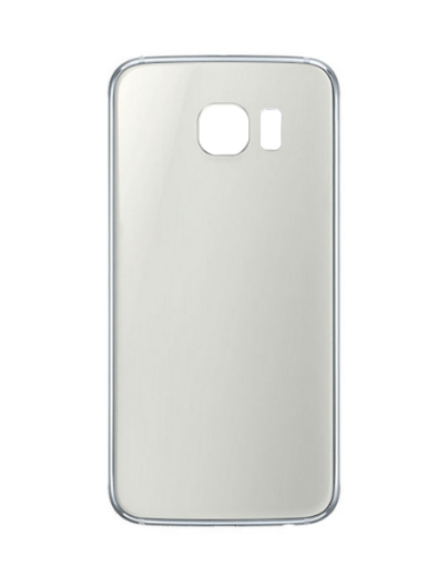 Picture of Back Glass with Camera Lens and Adhesive for Galaxy S6 (NO LOGO) (WHITE)
