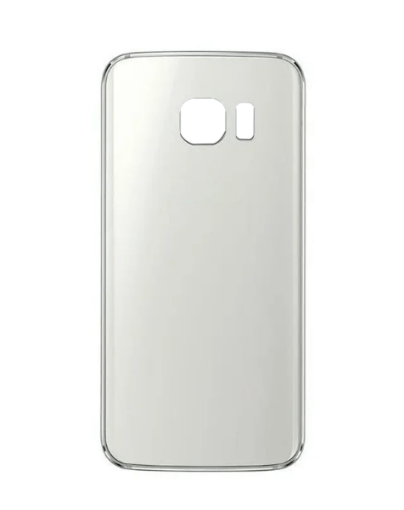 Picture of Back Glass with Camera Lens and Adhesive for Galaxy S6 Edge (NO LOGO) (WHITE)