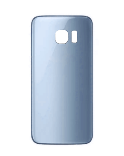 Picture of Back Glass with Camera Lens and Adhesive for Galaxy S7 Edge (NO LOGO) (CORAL BLUE)