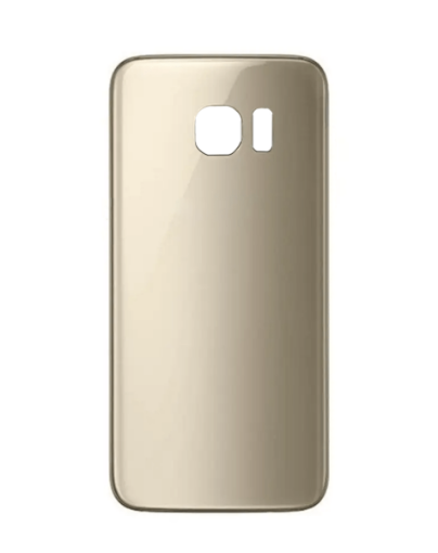 Picture of Back Glass with Camera Lens and Adhesive for Galaxy S7 Edge (NO LOGO) (GOLD)