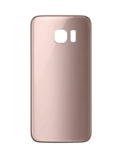 Picture of Back Glass with Camera Lens and Adhesive for Galaxy S7 Edge (NO LOGO) (ROSE GOLD)