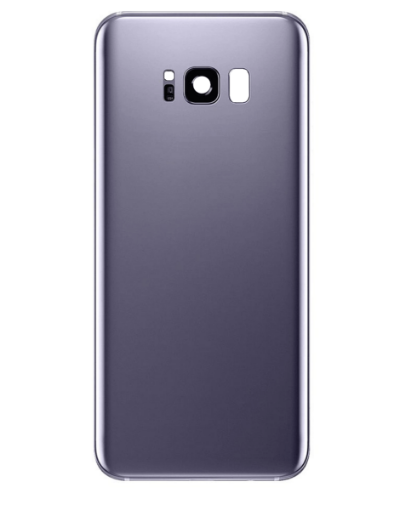Picture of Back Glass with Camera Lens and Adhesive for Galaxy S8 (NO LOGO) (VIOLET GRAY)