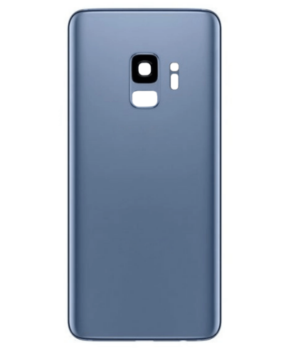 Picture of Back Glass with Camera Lens and Adhesive for Galaxy S9 (NO LOGO) (CORAL BLUE)
