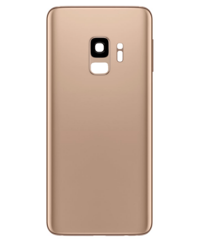 Picture of Back Glass with Camera Lens and Adhesive for Galaxy S9 (NO LOGO) (Sunrise Gold)