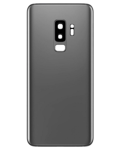 Picture of Back Glass with Camera Lens and Adhesive for Galaxy S9+ (NO LOGO) (TITANIUM GRAY)