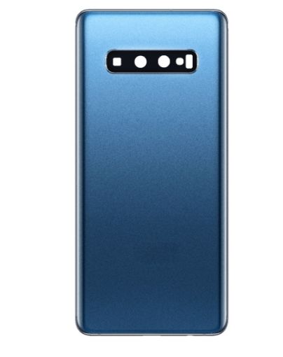 Picture of Back Glass with Camera Lens for Galaxy S10 Plus (US / International) (Service Pack) (Prism Blue)