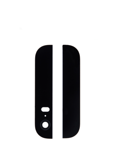 Picture of Back Glass Set for iPhone 5S (Top & Bottom) (BLACK)