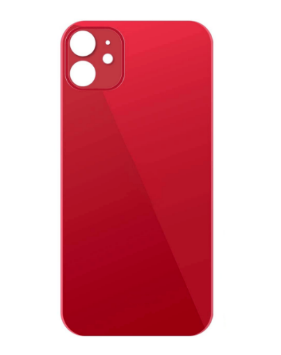 Picture of Back Glass with Bigger Camera Hole for iPhone 11 (NO LOGO) (RED)