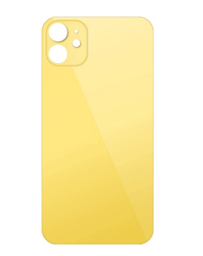 Picture of Back Glass with Bigger Camera Hole for iPhone 11 (NO LOGO) (YELLOW)