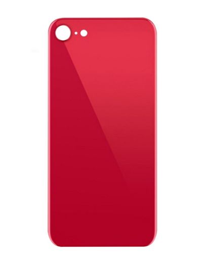 Picture of Back Glass with Bigger Camera Hole for iPhone 8 / SE 2020 (NO LOGO) (RED)