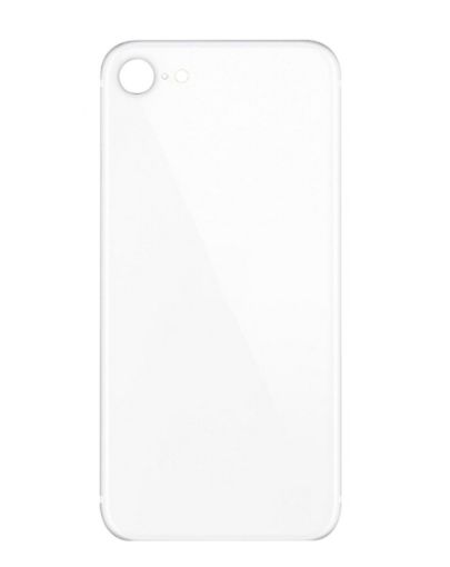 Picture of Back Glass with Bigger Camera Hole for iPhone 8 / SE 2020 (NO LOGO) (WHITE)