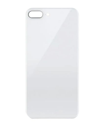 Picture of Back Glass with Bigger Camera Hole for iPhone 8 Plus (NO LOGO) (SILVER)