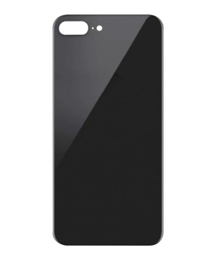Picture of Back Glass with Bigger Camera Hole for iPhone 8 Plus (NO LOGO) (SPACE GRAY)