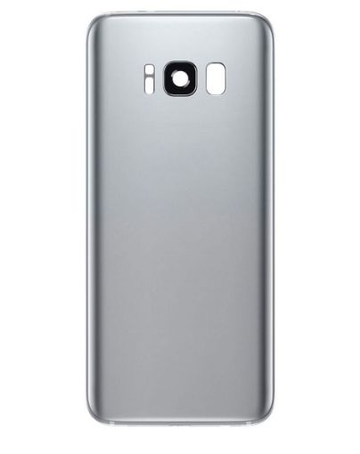 Picture of Back Glass with Camera Lens for Galaxy S8 (US / International) (Service Pack) (Silver)