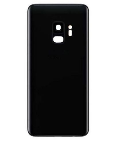 Picture of Back Glass with Camera Lens for Galaxy S9 (US / International) (Service Pack) (Midnight Black)