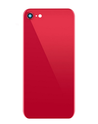 Picture of Back Glass with Camera Lensfor iPhone 8 / SE (2020) (NO LOGO) (RED)