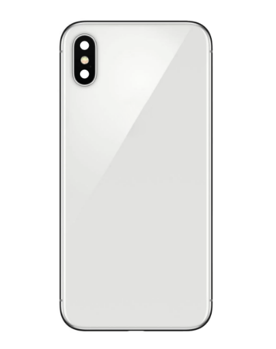 Picture of Back Glass with Camera Lensfor iPhone X (NO LOGO) (SILVER)