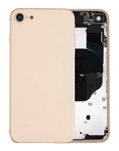 Picture of Back Housing Frame with Small Components Pre-Installed for iPhone 8 / SE 2020 (NO LOGO) (GOLD)