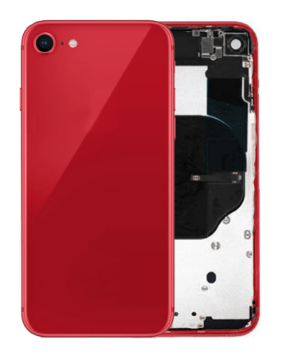 Picture of Back Housing Frame with Small Components Pre-Installed for iPhone 8 / SE 2020 (NO LOGO) (RED)
