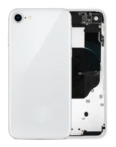 Picture of Back Housing Frame with Small Components Pre-Installed for iPhone 8 / SE 2020 (NO LOGO) (WHITE)