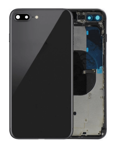 Picture of Back Housing Frame with Small Components Pre-Installed for iPhone 8 Plus (NO LOGO) (SPACE GRAY)