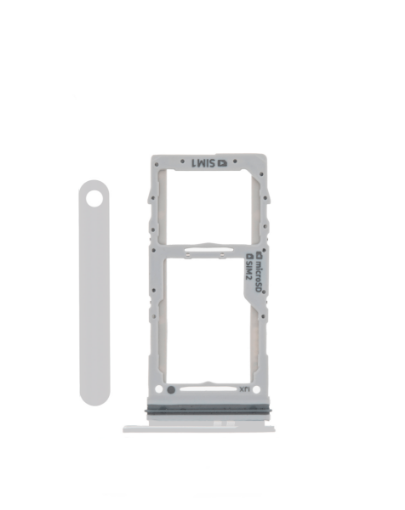 Picture of Dual Sim Card Tray for Galaxy S20 Ultra / S20 Plus / S22 (CLOUD SILVER)