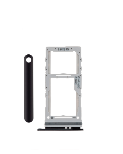 Picture of Dual Sim Card Tray for Galaxy S20 Ultra / S20 Plus / S23 (COSMIC BLACK)