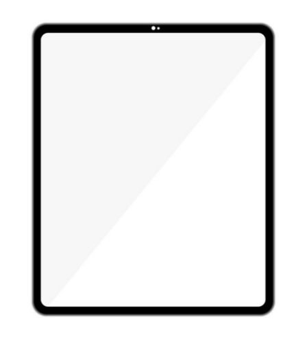 Picture of G+Oca Pro iPad Pro 12.9 3rd / 4th Generation Front Glass w/ OCA (2 in 1) (BLACK)
