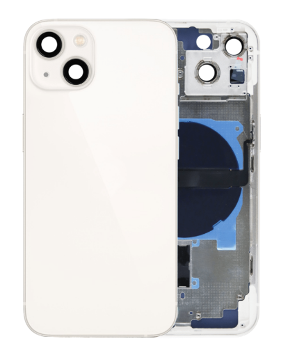 Picture of Back Housing Frame with Small Components Pre-Installed for iPhone 13 - STARLIGHT