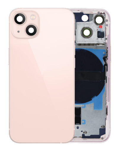 Picture of Back Housing Frame with Small Components Pre-Installed for iPhone 13 Mini - PINK