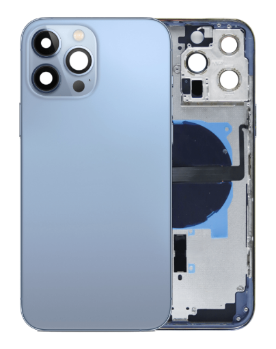 Picture of Back Housing Frame with Small Components Pre-Installed for iPhone 13 Pro - SIERRA BLUE