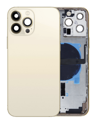 Picture of Back Housing Frame with Small Components Pre-Installed for iPhone 13 Pro Max - GOLD