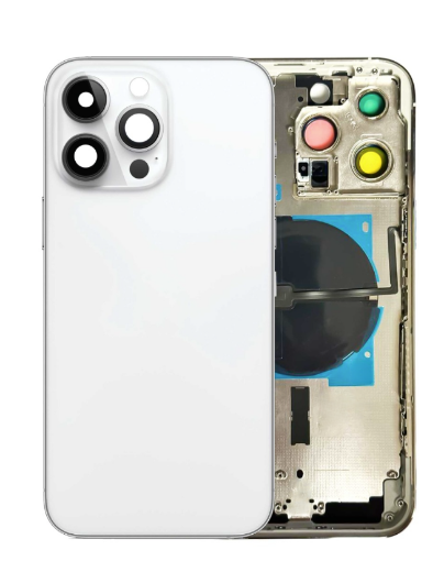 Picture of Back Housing Frame with Small Components Pre-Installed for iPhone 14 Pro Max - SILVER