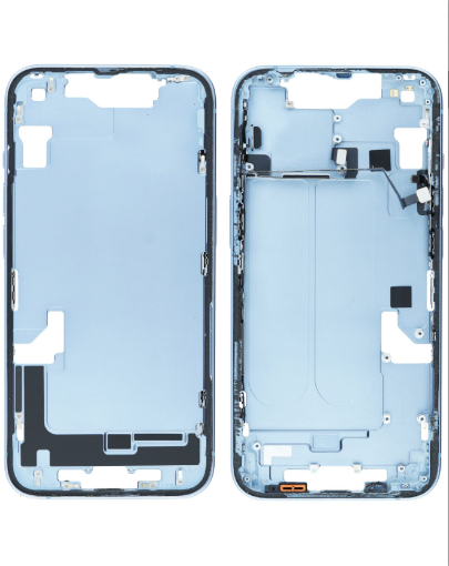 Picture of Middle Frame With Parts for iPhone 14 - BLUE - International Version