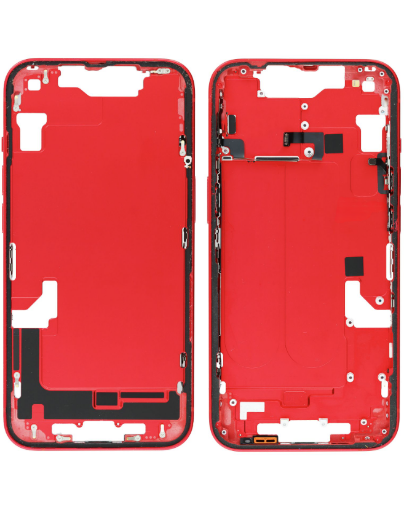 Picture of Middle Frame With Parts for iPhone 14 - RED - International Version