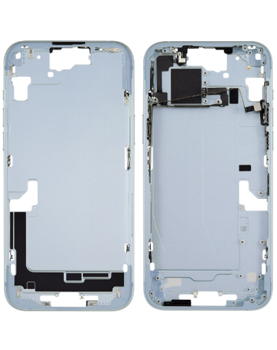 Picture of Middle Frame with Small Parts for iPhone 15 Plus - BLUE - US Version