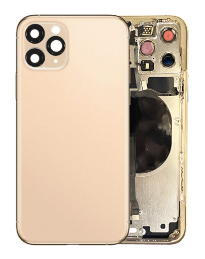 Picture of Back Housing Frame with Small Components Pre-Installed for iPhone 11 Pro - GOLD
