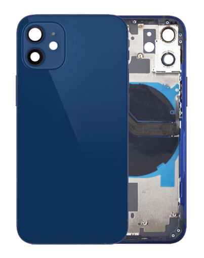 Picture of Back Housing Frame with Small Components Pre-Installed for iPhone 12 Mini - BLUE
