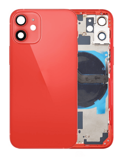 Picture of Back Housing Frame with Small Components Pre-Installed for iPhone 12 Mini - RED