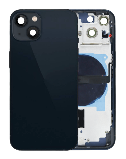 Picture of Back Housing Frame with Small Components Pre-Installed for iPhone 13 - MIDNIGHT