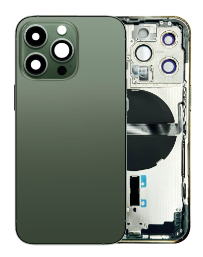 Picture of Back Housing Frame with Small Components Pre-Installed for iPhone 13 Pro - ALPINE GREEN