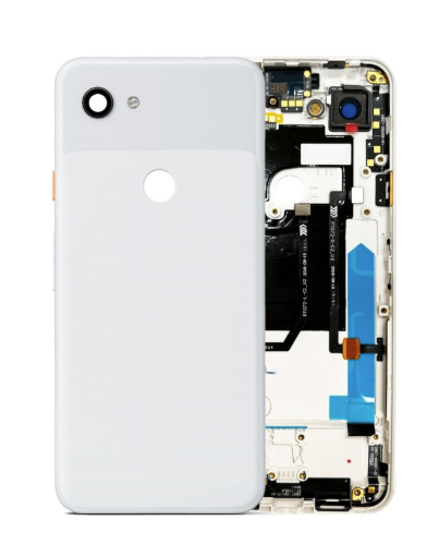 Picture of Housing Frame With Small Components Pre-Installed for Google Pixel 3A - CLEARLY WHITE